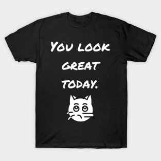 You Look Great Today! Funny White Lie gifts for men and women T-Shirt T-Shirt